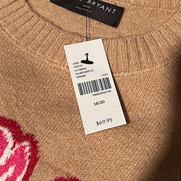 NWT Lane Bryant $69.95 Size 18/20 2X Christmas Holiday Sweater Plus Curvy - Picture 4 of 11